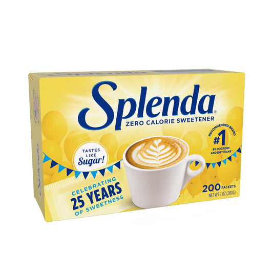 Splenda Zero Calorie Sweetener – 200 Count Packets 💛🍬