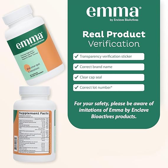 Emma Gut Health | Gas & Bloating Relief • Constipation Support • Gut Cleanse & Digestion Restore