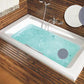 Modern bathtub with water in a bathroom setting