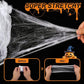 Land Guard 1000 sq ft Stretch Spider Web + 50 Fake Spiders | Indoor/Outdoor Halloween Cobweb Decor