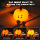 Pumpkin Night Light – Silicone LED Rechargeable, 3-Level Dimmable Touch Lamp | Cute Nursery, Halloween Desk & Bedside Décor