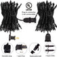 Minetom 100-LED Purple Halloween Mini String Lights – 25 ft Waterproof Outdoor/Indoor Party & Garland Decor