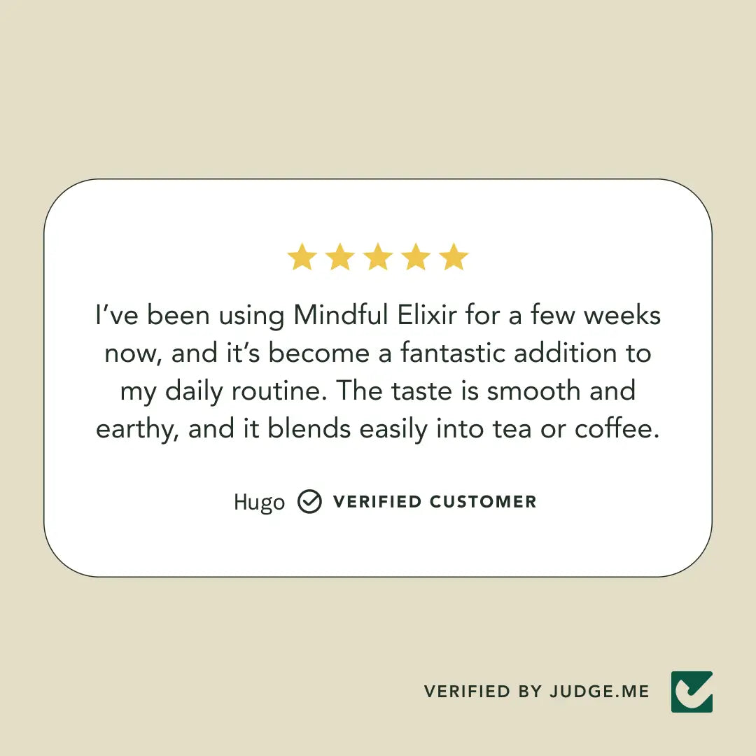 Mindful Elixir | Calm Focus & Mental Clarity Drink | Adaptogenic Blend for Stress Relief & Balanced Energy 🌿🧘‍♀️