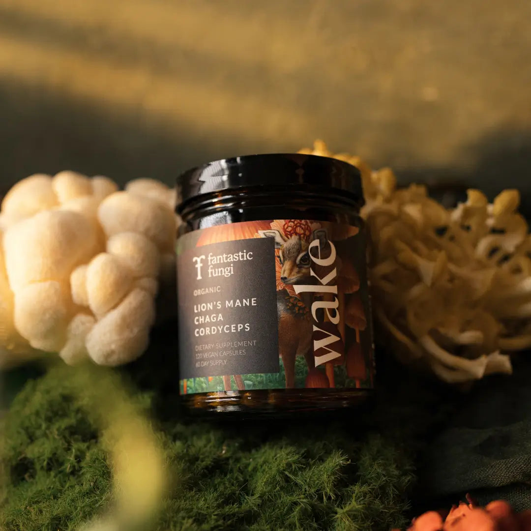 Wake Capsules | Natural Energy, Focus & Mood Support | Caffeine-Free Daily Performance Boost ⚡🌿