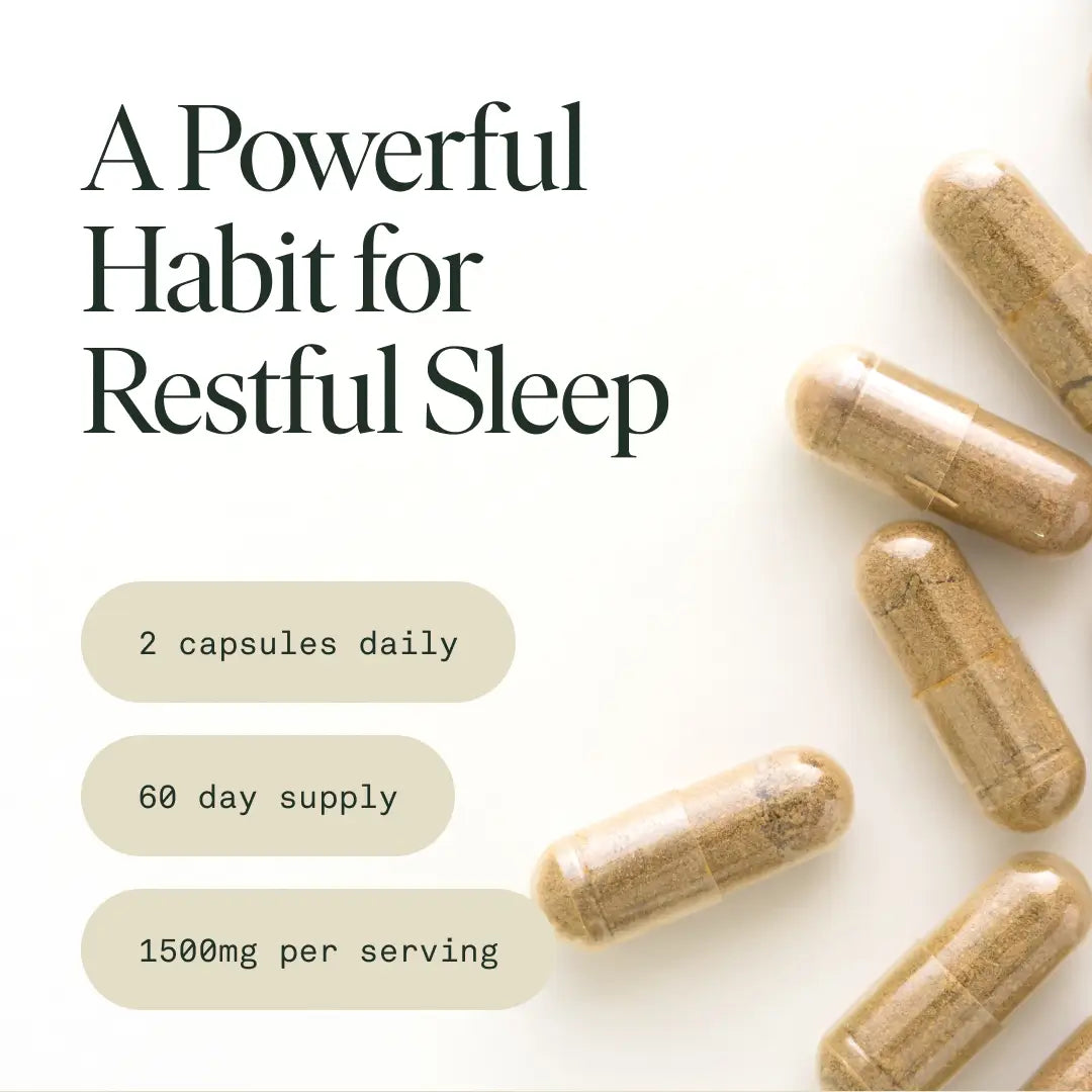 Sleep Capsules | Natural Sleep Aid for Deep Rest & Relaxation | Melatonin + Herbal Blend 🌙🌿