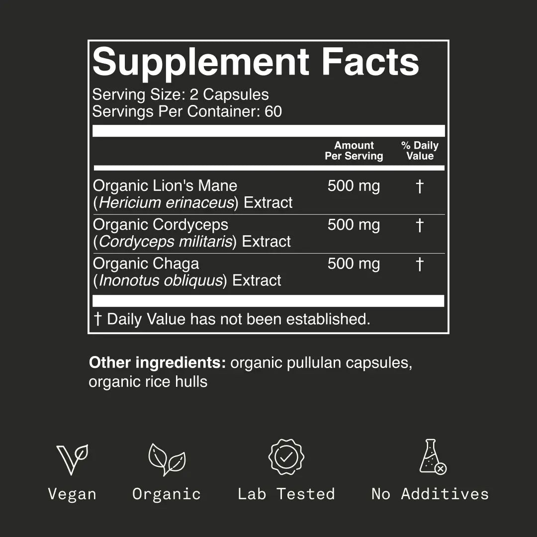 Wake Capsules | Natural Energy, Focus & Mood Support | Caffeine-Free Daily Performance Boost ⚡🌿