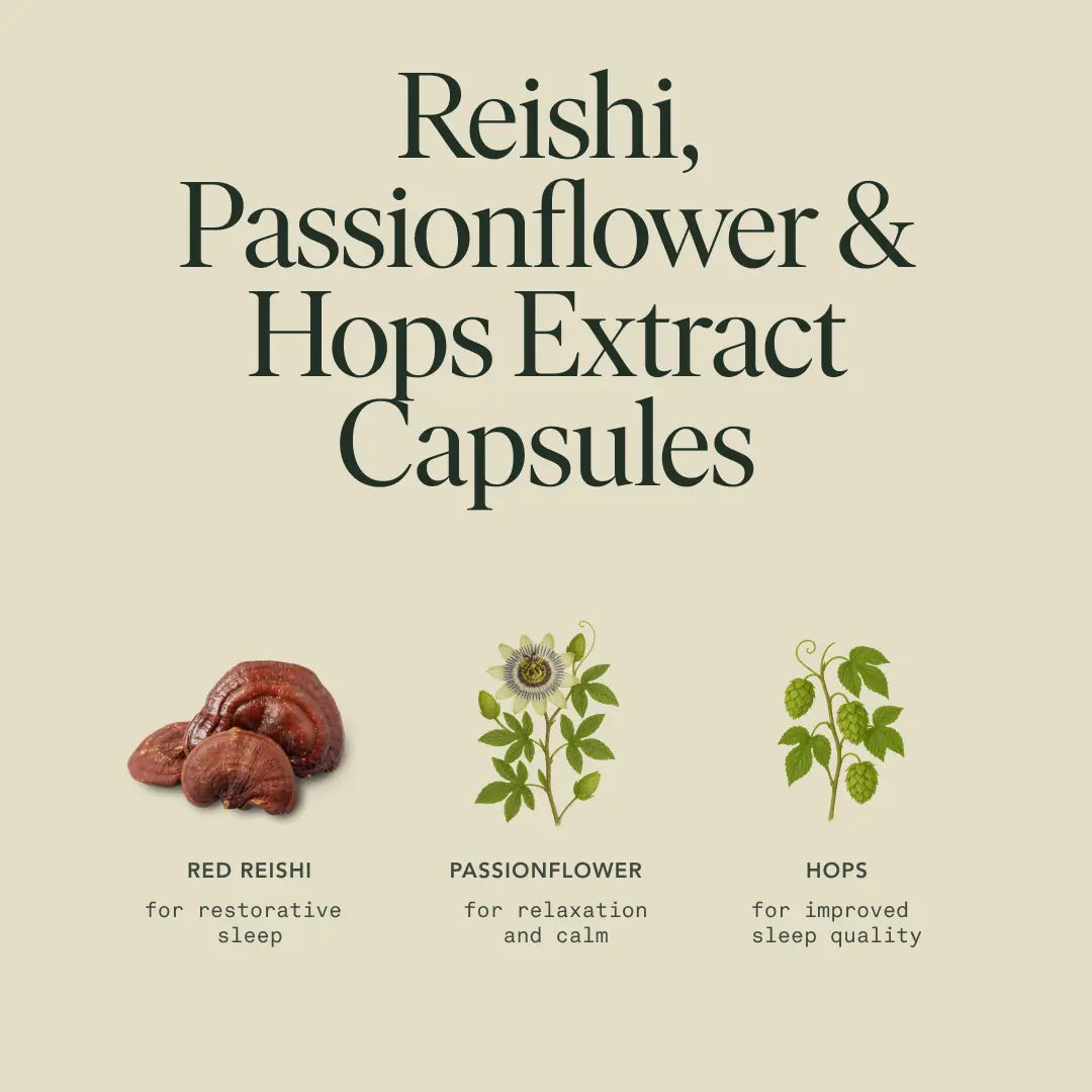 Sleep Capsules | Natural Sleep Aid for Deep Rest & Relaxation | Melatonin + Herbal Blend 🌙🌿