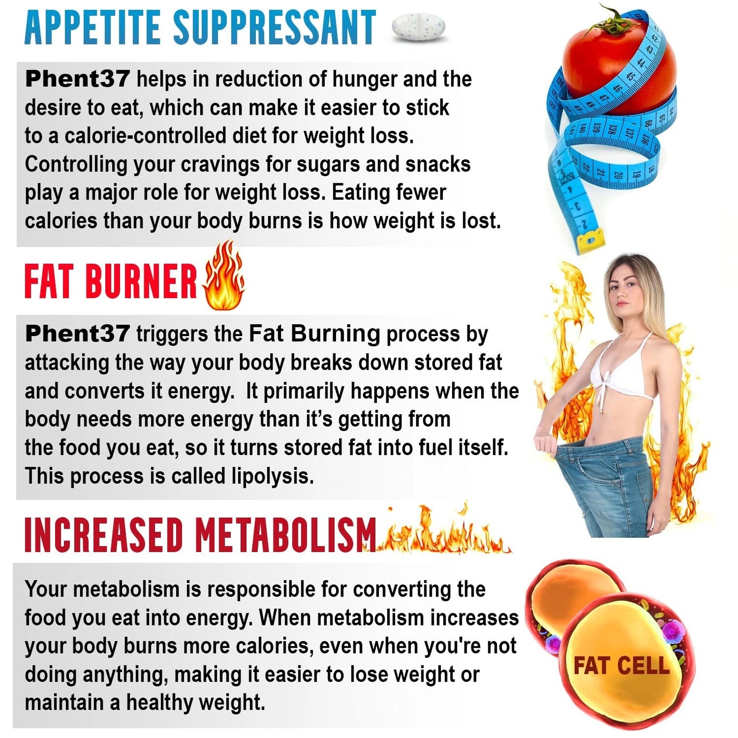 Phent37 60‑Tablet Fat Burner – Premium Phenylethylamine HCl Metabolism & Appetite Control Supplement