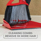 O-Cedar Pet Pro Broom with Step-On Dustpan – Dual Action Pet Hair Remover