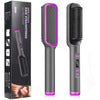 Hair Straightener Brush - Fast Heating Straightening Brush with Anti-Scald Technology for Salon-Quality Results at Home