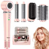 High Speed 5 in 1 Hair Dryer Hot Air Comb Set,Hair Brush Curling Iron Hair Straightener Styling Tool For Blow Dryer Gift Box