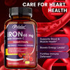 Iron Supplement 65 mg with Vitamin C - Maximized Absorption, Increase Energy,Maintain A Healthy Immune System and Brain Health
