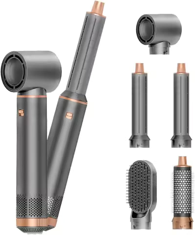 5 in 1 Handle Foldable Hair Dryer Portable Multifunctional Home Hair Dryer Styling Air Culer Wand Hair Straightener Brush Blow