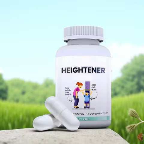 Heightener - Natural Height Growth Supplement for Kids, Teens and Adults to Increase Bone Strength and Grow Taller, Height Pills