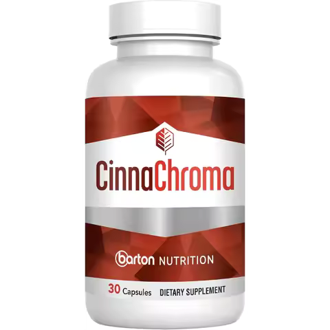 Cinnamon Bark Extract, Chromium Picolinate, and Vanadium Supplement, Supports Metabolic and Cardiovascular Health, 30 Capsules