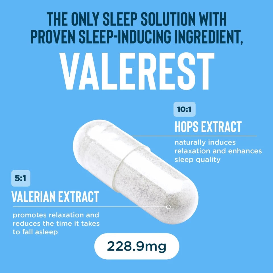 Relaxium Sleep Aid – Melatonin 5 mg & Magnesium Glycinate Capsules, 30 Count – Triple‑Action Non‑Habit Forming Formula