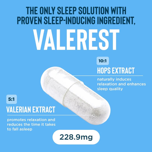 Relaxium Sleep Aid – Melatonin 5 mg & Magnesium Glycinate Capsules, 30 Count – Triple‑Action Non‑Habit Forming Formula