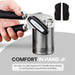 Zulay Kitchen Heavy-Duty Stainless Steel Can Opener with Bottle Opener — Soft-Grip Handles, Smooth Turn Knob, Rust-Proof Finish (Black)
