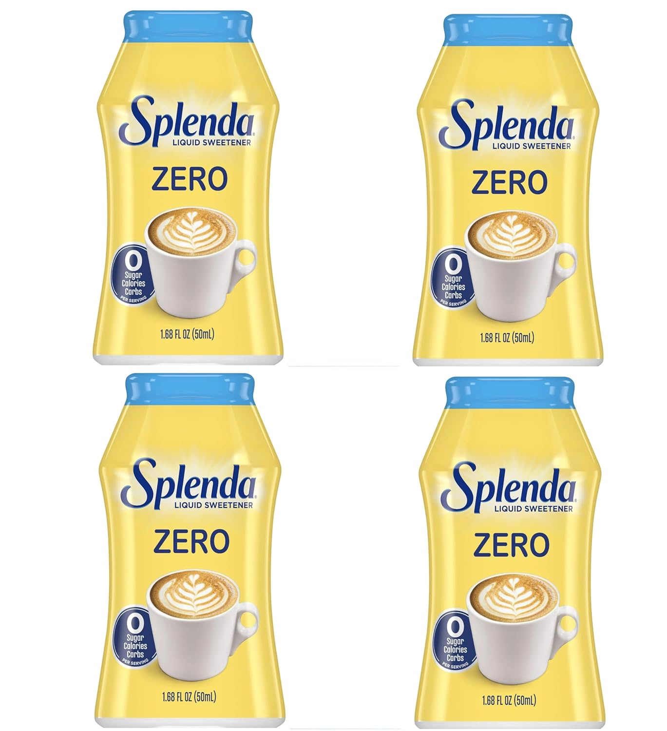 Splenda Zero Liquid Sweetener, 1.68 Fl Oz (Pack of 4)