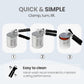Zulay Kitchen Heavy-Duty Stainless Steel Can Opener with Bottle Opener — Soft-Grip Handles, Smooth Turn Knob, Rust-Proof Finish (Black)
