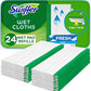 Swiffer Sweeper Wet Mopping Cloths – 24 Count Floor Cleaning Pads with Open-Window Fresh Scent | Safe for Hardwood, Tile & Laminate Floors