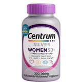 Centrum Silver Women's Multivitamin for Women 50 Plus, Multivitamin/Multimineral Supplement with Vitamin D3, B Vitamins, Non-GMO Ingredients, Supports Memory and Cognition in Older Adults - 200 Ct