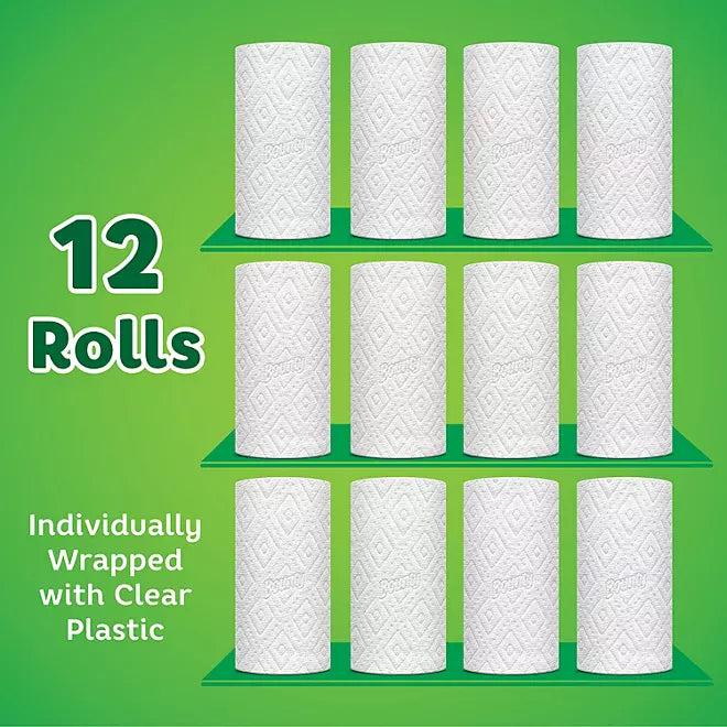 Bounty Select-A-Size 2-Ply Paper Towels, 12 rolls, 120 sheets/roll