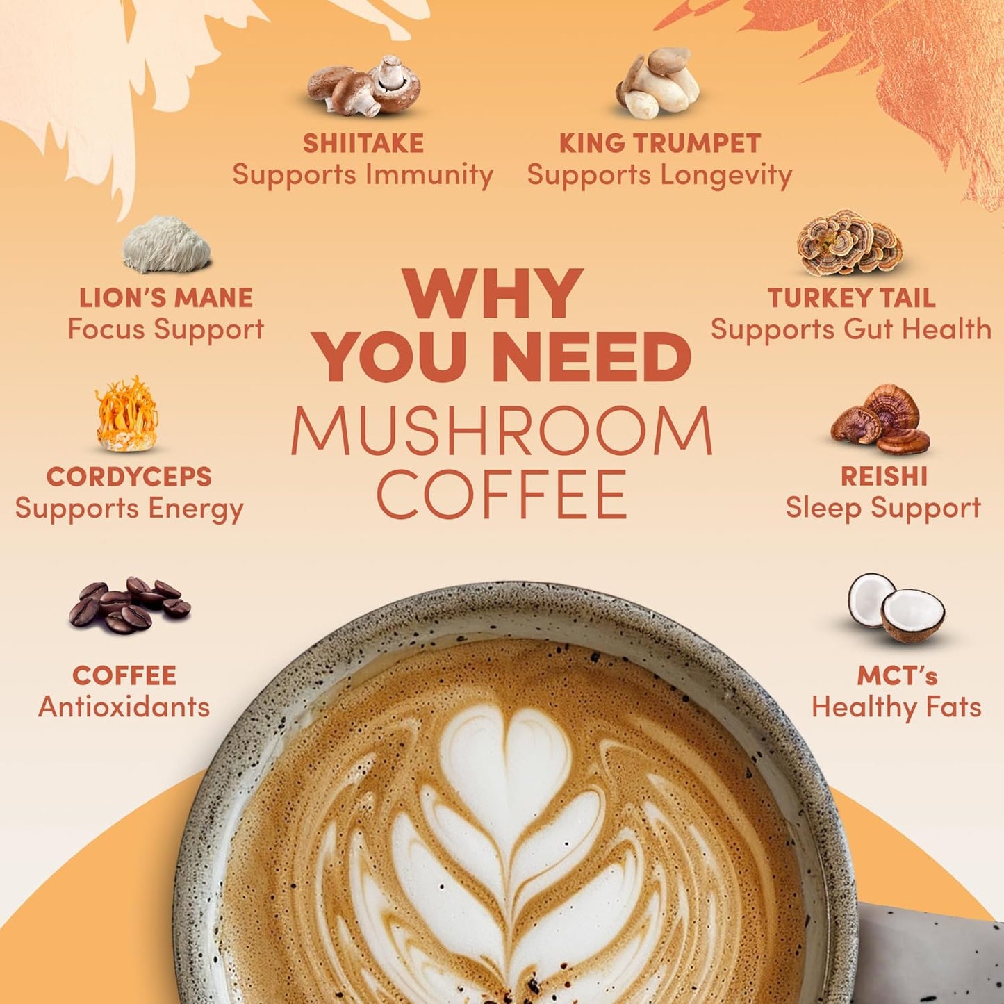 Ryze Organic Mushroom Coffee 1 RYZE Spoon 100% Authentic