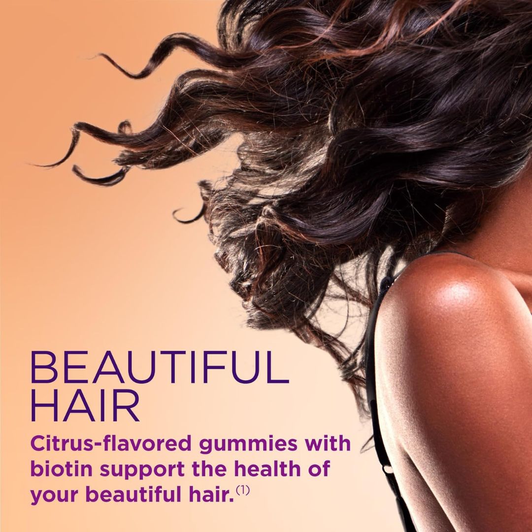 Nature's Bounty Optimal Solutions Hair, Skin & Nails Gummies – Biotin & Collagen, 2500 mcg, 80 Ct 🌿✨