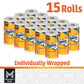 Member’s Mark Select & Tear Super Premium 2‑Ply Paper Towels – 15 Mega Rolls (150 Sheets/Roll, 11″×6″), Thick & Highly Absorbent