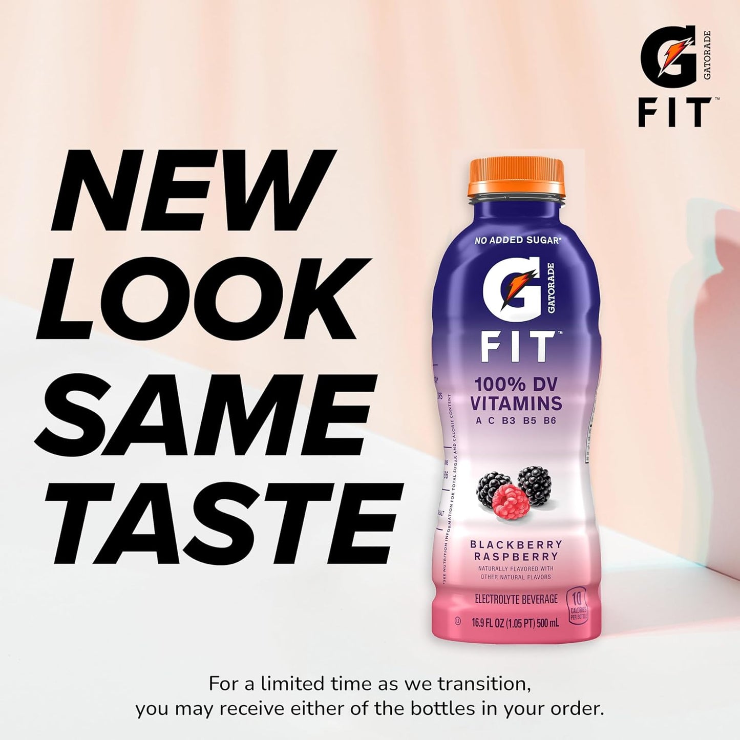 Gatorade Fit Electrolyte Beverage – Healthy Real Hydration (Blackberry Raspberry, 16.9 oz, 12 Pack) 🏃‍♂️💧