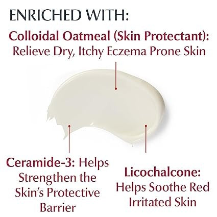 Eucerin Eczema Relief Body Cream 8 oz – Fragrance‑Free, Ceramide‑3 & Colloidal Oatmeal for Eczema-Prone Skin