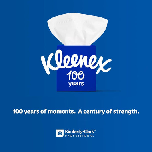 Kleenex Professional Facial Tissue – Bulk Pack (48 Boxes, 6,000 Tissues)