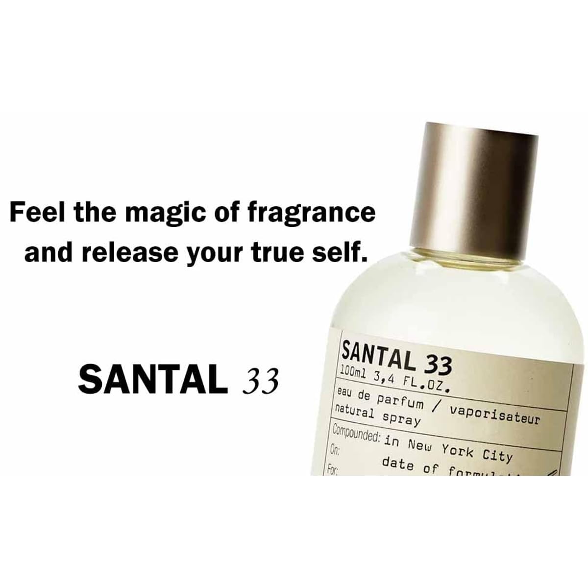 Le Labo Santal 33 EDP 3.4 oz (100 ml) – Iconic Unisex Sandalwood, Cedar & Spice