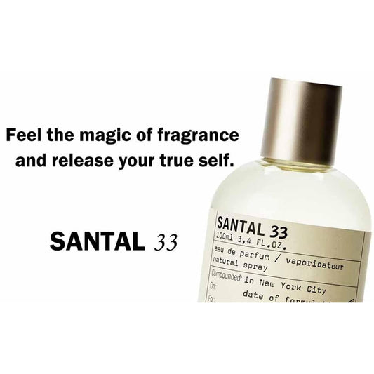 Le Labo Santal 33 EDP 3.4 oz (100 ml) – Iconic Unisex Sandalwood, Cedar & Spice