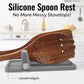 Zulay Silicone Utensil Rest with Drip Pad – Heat-Resistant BPA-Free Spoon Rest & Kitchen Utensil Holder for Stove Top, Holds Multiple Spoons, Ladles & Tongs